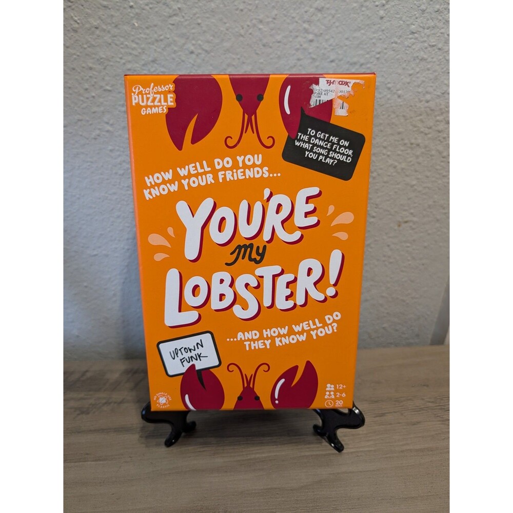 Professor Puzzle You're My Lobster Party Game Ages 12+ 2-6 Players 2023
